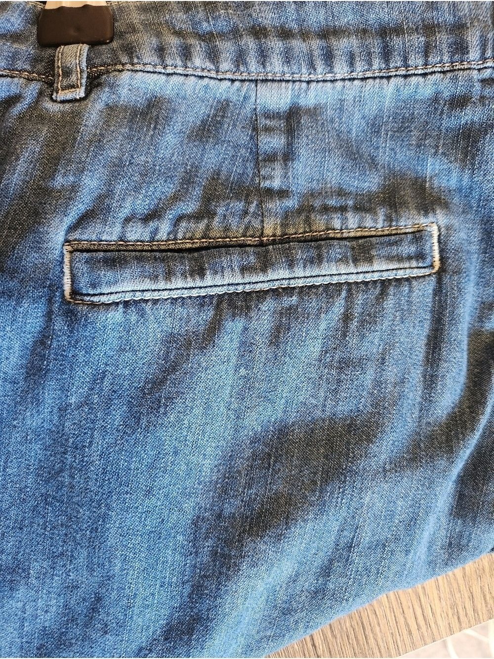J. CREW WIDE LEG COTTON CHAMBRAY TROUSER PANT SIZE 6 - Picture 8 of 12